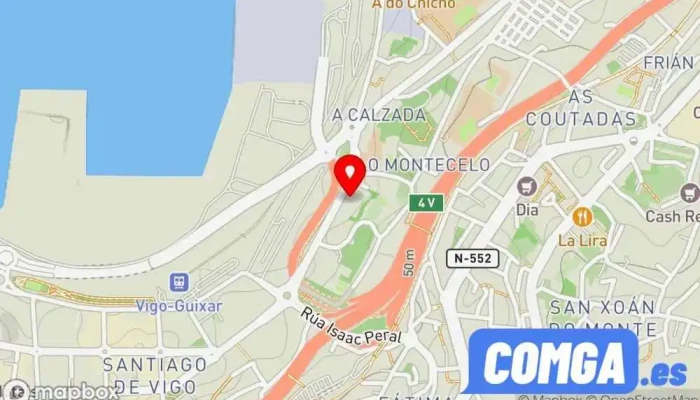 mapa de Cerrajería Placer Cerrajero, Servicio de duplicación de llaves, Proveedor de sistemas de seguridad en Vigo