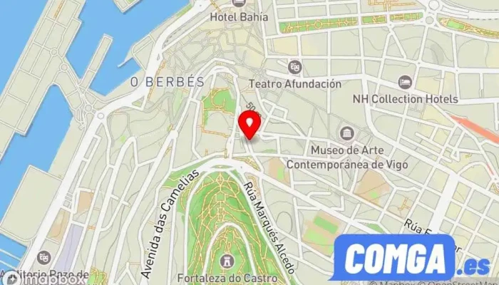 mapa de Cerrajería Placer Cerrajero, Servicio de duplicación de llaves, Tienda de cajas fuertes, Proveedor de sistemas de seguridad en Vigo