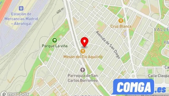 mapa de Cerrajería Pradana Taller de metalurgia, Ventana de aluminio, Cerrajero, Soldador en Madrid