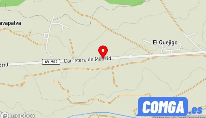 mapa de Cerrajería Rafael Marcos Jiménez Carpintería metálica y de aluminio, Cerrajero, Servicio de instalación de ventanas en Navaluenga