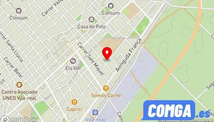 mapa de Cerrajería Renau Cerrajero en Villarreal