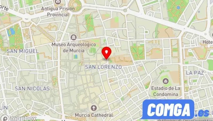 mapa de Cerrajería Rubén Darío  en Murcia