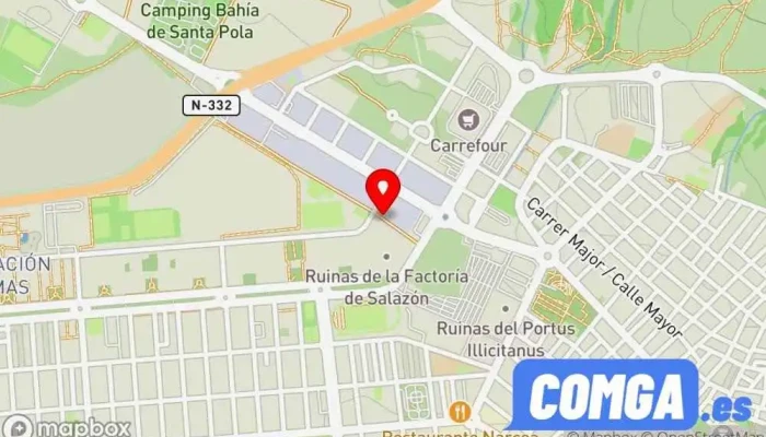 mapa de Cerrajería Santa Pola Cerrajero, Instalación de persianas, Tienda de persianas, Tienda de motores eléctricos, Taller de instalación de puertas y ventanas, Tienda de mosquiteras en Santa Pola
