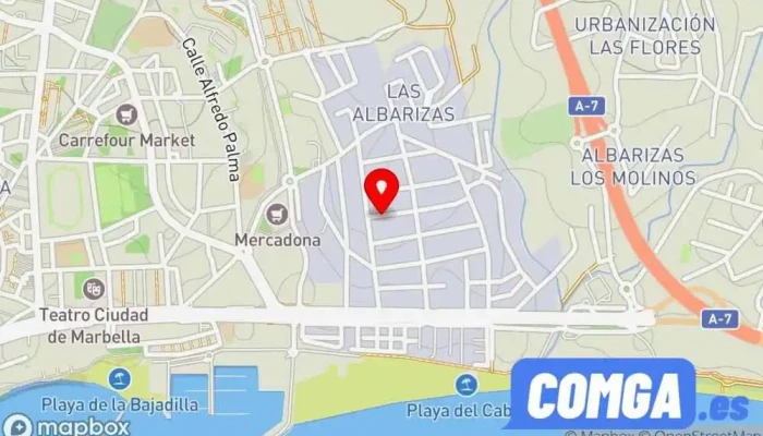 mapa de CERRAJERÍA SARRIA Cerrajero en Marbella