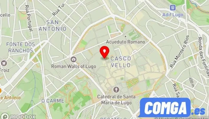 mapa de Cerrajería Sequeiros Cerrajero en Lugo