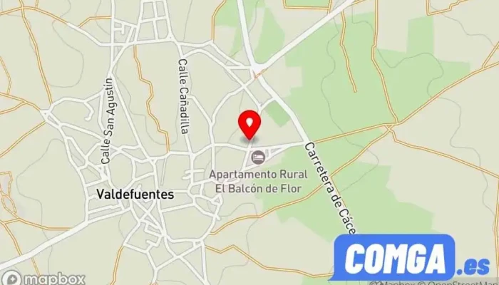 mapa de Cerrajería Simón Cerrajero en Valdefuentes