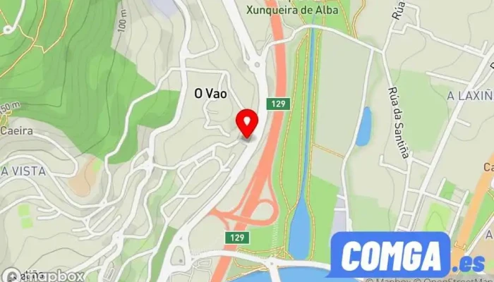 mapa de Cerrajería Tobío Cerrajero, Carpintería metálica y de aluminio en O Vao