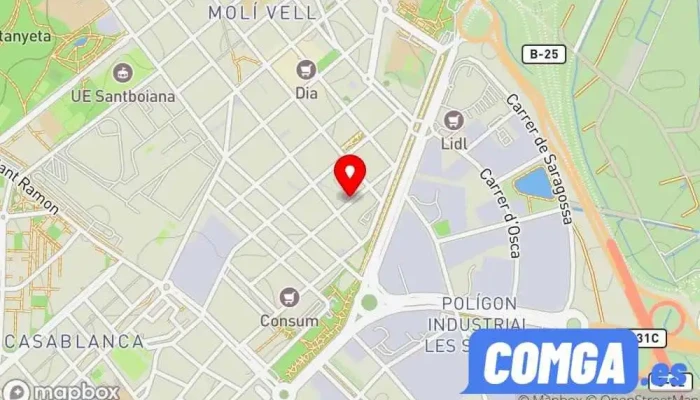 mapa de Cerrajería Torrent Cerrajero en Sant Boi de Llobregat