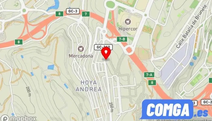 mapa de Cerrajería Técnica Canarias Cerrajero en Las Palmas de Gran Canaria