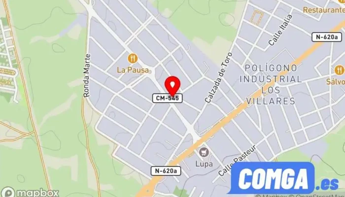 mapa de Cerrajería Vacas Cerrajero en Villares de la Reina