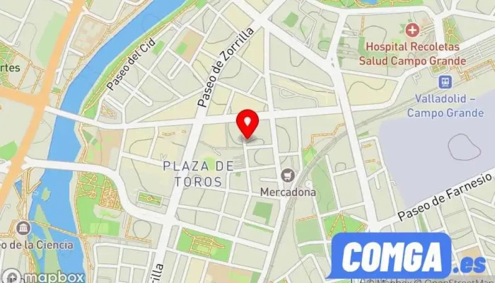 mapa de Cerrajería Vergara  en Valladolid