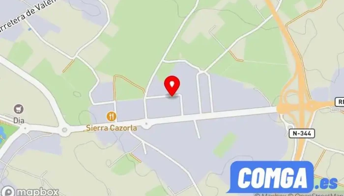 mapa de Cerrajería Vidal Ortuno S.L. Cerrajero en Yecla