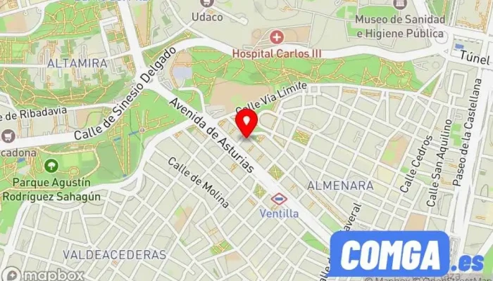 mapa de Cerrajería villa  en Madrid