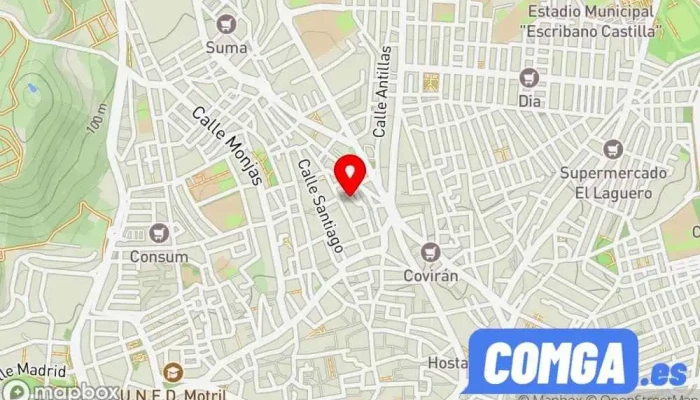 mapa de Cerrajería y Aluminio Melero C. B. Cerrajero en Motril