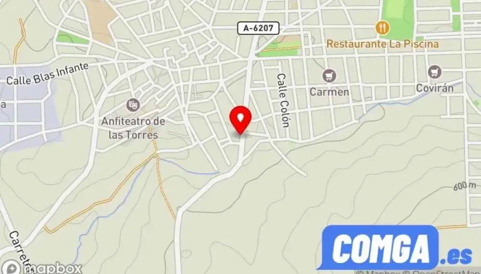 mapa de Cerrajería y Automatismos Requena S.L. Cerrajero en Peal de Becerro