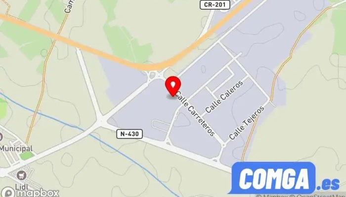 mapa de Cerrajería y Carpintería Metálica DA&BO Carpintería metálica y de aluminio en Ciudad Real