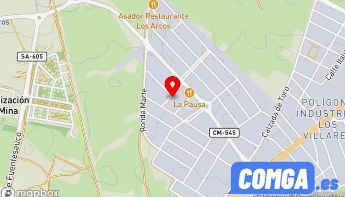 mapa de Cerrajería y Cristalería Chispa S.L Cerrajero en Villares de la Reina