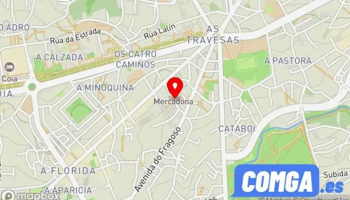 mapa de Cerrajería y Zapatería D'Passo Cerrajero, Grabador, Zapatero en Vigo