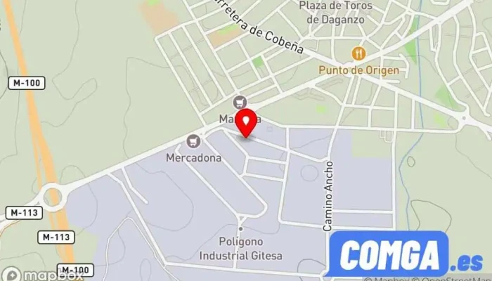 mapa de Cerrajerías Teófilo Rodríguez Cerrajero en Daganzo de Arriba