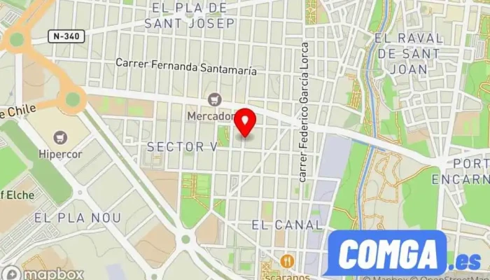 mapa de Cerrallave Cerrajero en Elche