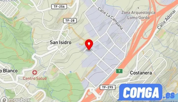 mapa de CERRAMIENTOS CYMA S.L Cerrajero en Santa Cruz de Tenerife