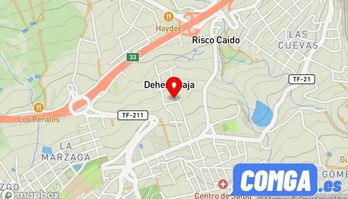 mapa de Cerratec del Norte Cerrajero en La Orotava