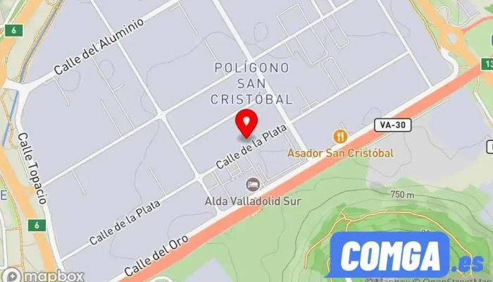 mapa de CEYCA-INOX SL  en Valladolid