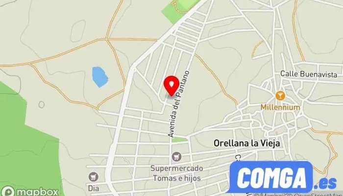 mapa de Construcciones Metalicas Y Cerrajeria José Manuel Gallardo Oficinas de empresa en Orellana la Vieja