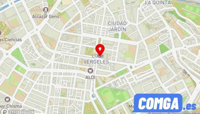 mapa de Copia de Llaves América Servicio de duplicación de llaves en Granada