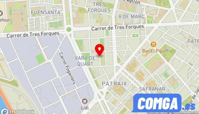 mapa de Copia de llaves Mister Key 🔑🚪 Servicio de duplicación de llaves en Valencia