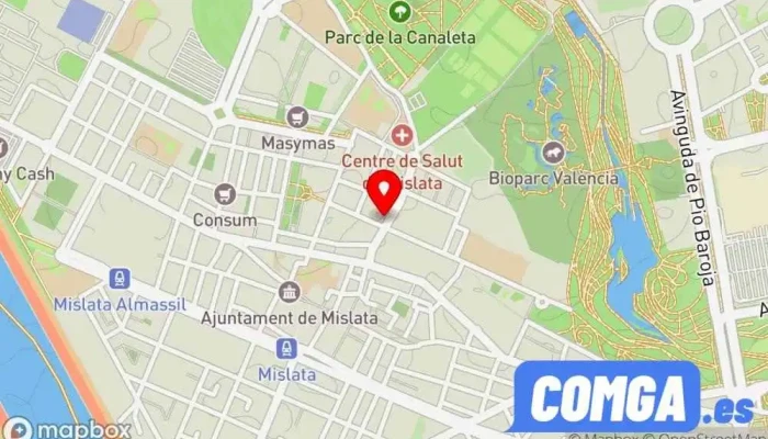 mapa de Copia llaves de coche Valencia Mister Fleming.es Servicio de duplicación de llaves, Copistería, Cerrajero, Administración de loterías en Mislata