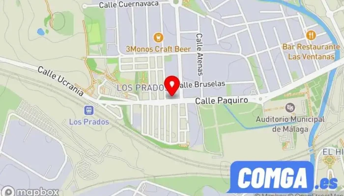 mapa de Cubiertas y Puertas los Prados,S.L. Cerrajero en Málaga