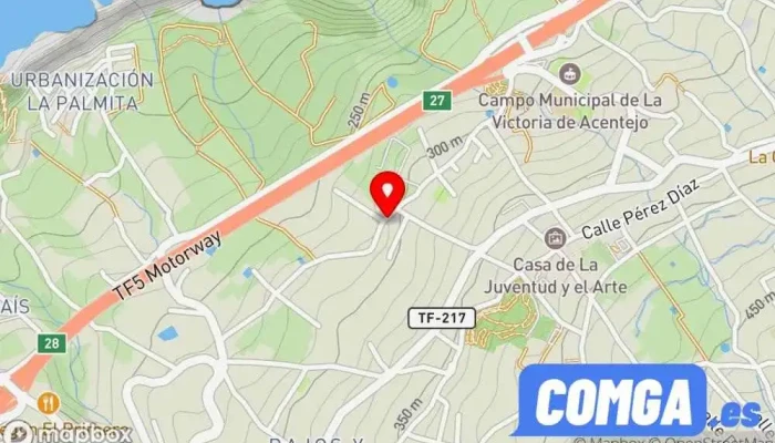 mapa de Domingo Yumar Padilla Cerrajero en La Victoria de Acentejo
