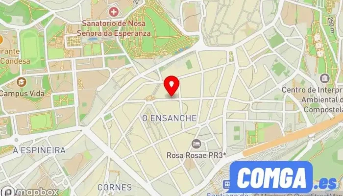 mapa de duplicación de llavesdoi Servicio de duplicación de llaves en Santiago de Compostela