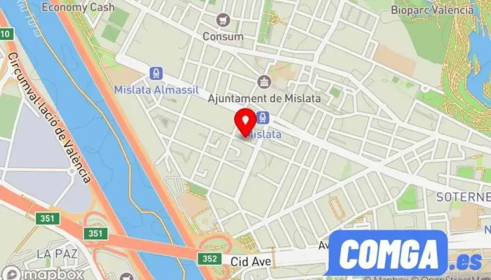 mapa de EGS Cerrajeros / Ferreteria Cadena 88 Ferretería en Mislata