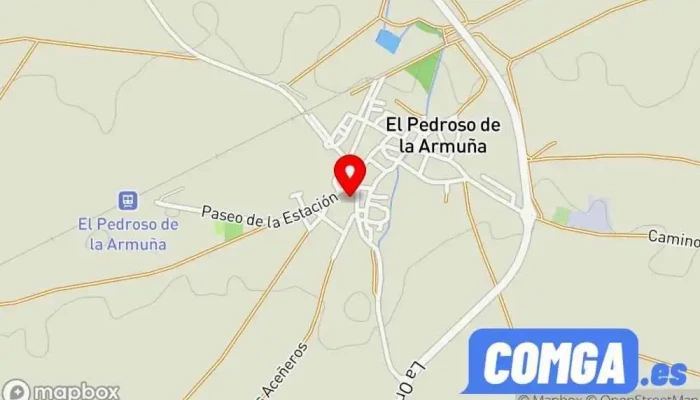mapa de El Pedroso de la Armuña  en El Pedroso de la Armuña