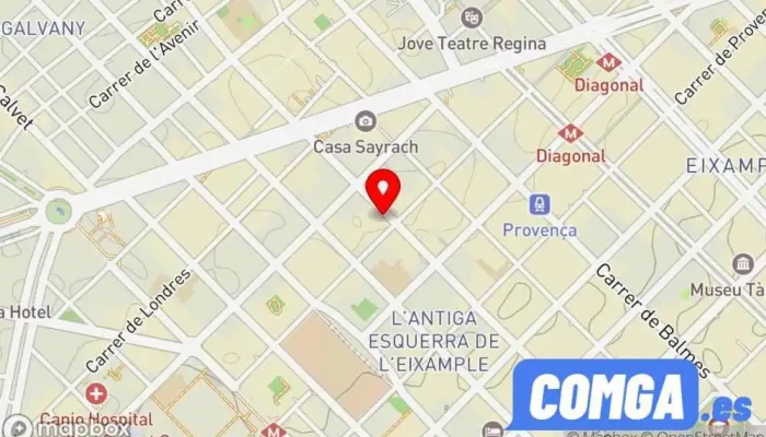 mapa de El Planeta de las Llaves Cerrajero en Barcelona