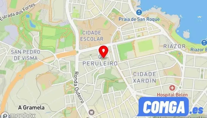 mapa de Elonxe Cerrajero en A Coruña