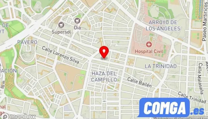 mapa de Emilio Gómez Ruiz Cerrajero en Málaga