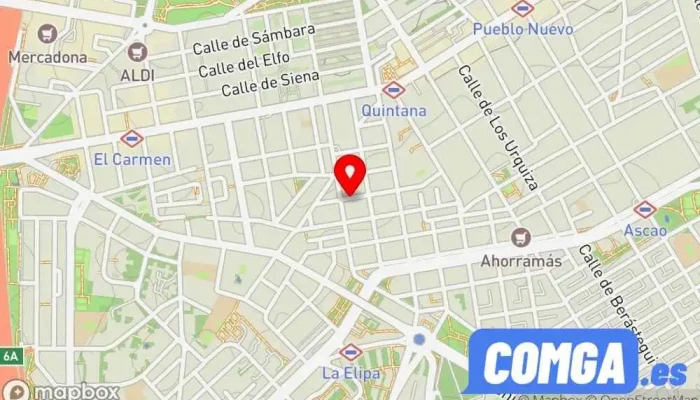 mapa de Enreja2 Cerrajería General CB Cerrajero en Madrid