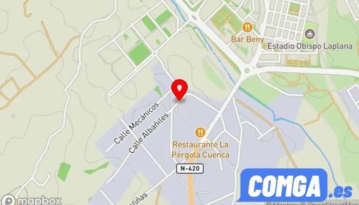 mapa de Enrique Sáiz Colmena Cerrajero en Cuenca
