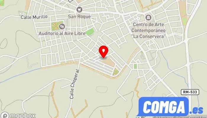 mapa de Estruct Y Cerrajería Gamar Cerrajero en Ceutí