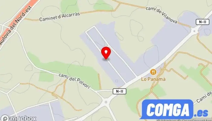 mapa de Euro Cierre S.L.U. Fábrica de puertas, Cerrajero, Carpintería metálica y de aluminio en Lleida