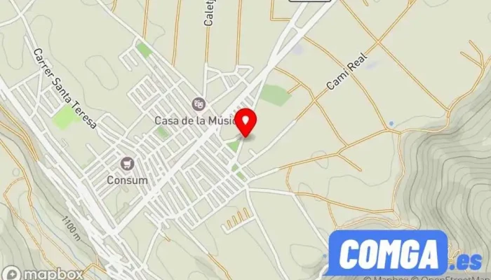 mapa de Fabregat Andrés Cerrajero, Ventana de aluminio en Vilafranca