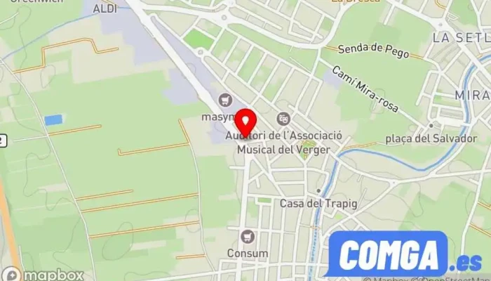 mapa de Fausto Bisetto Basso Cerrajero en El Verger