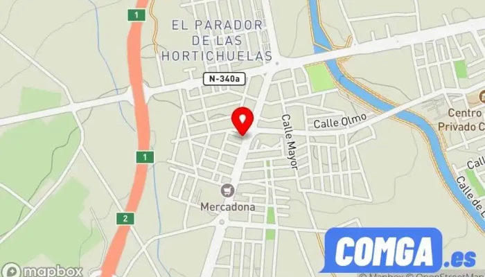 mapa de FERRETERIA ALICUN CERRAJERO 24H Ferretería, Cerrajero en El Parador de las Hortichuelas