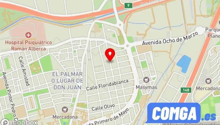 mapa de Ferreteria Vidal - Copia de LLaves y Mandos de vehiculos y viviendas Servicio de duplicación de llaves, Tienda de bricolaje, Ferretería en El Palmar