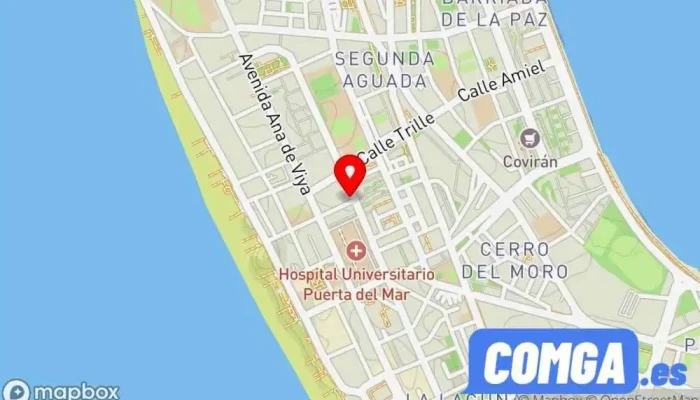 mapa de Ferretería Cerrajería González Ferretería, Servicio de duplicación de llaves, Cerrajero en Cádiz