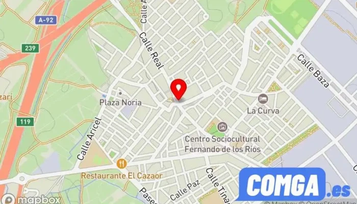 mapa de Ferretería Cerrajería Vico Ferretería, Tienda de repuestos para automóviles, Cerrajero en Albolote