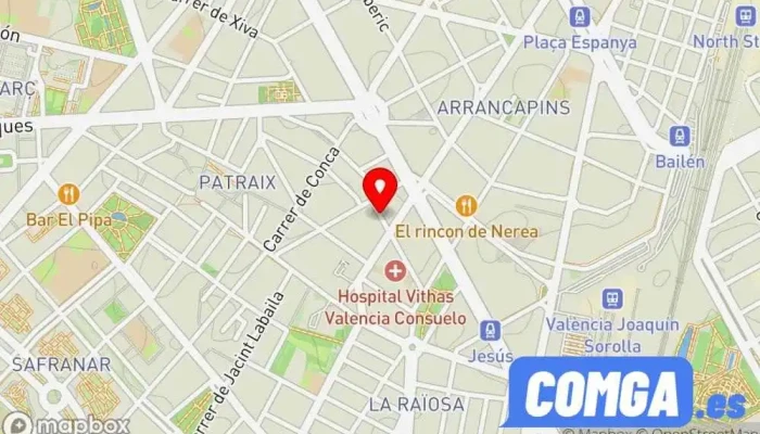 mapa de Ferretería Sh Cerrajeros Cerrajero, Ferretería en Valencia
